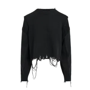 2Way Sleeve Sweater in Black