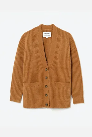 90s Oversized Cardigan Caramel