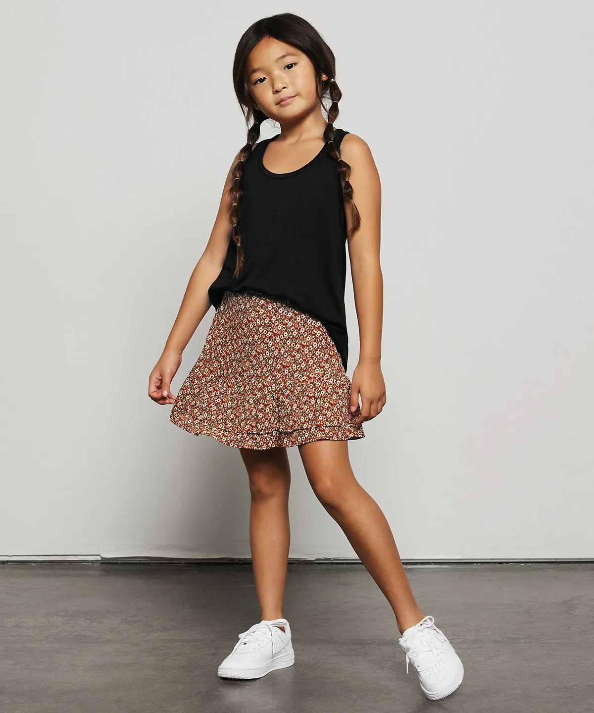 Athletic Heather - Youth flowy racerback tank