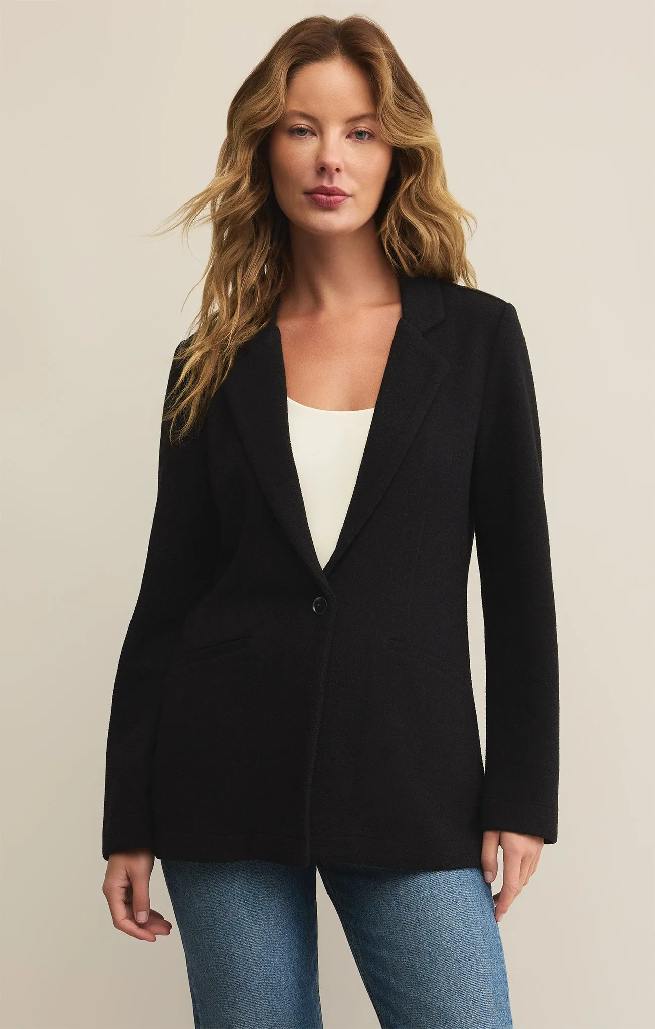 Ava Textured Knit Blazer