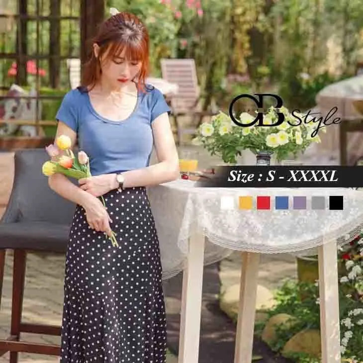 BASIC SHORT SLEEVE COTTON TOPS