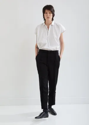 B/Cracked Relaxed Pants