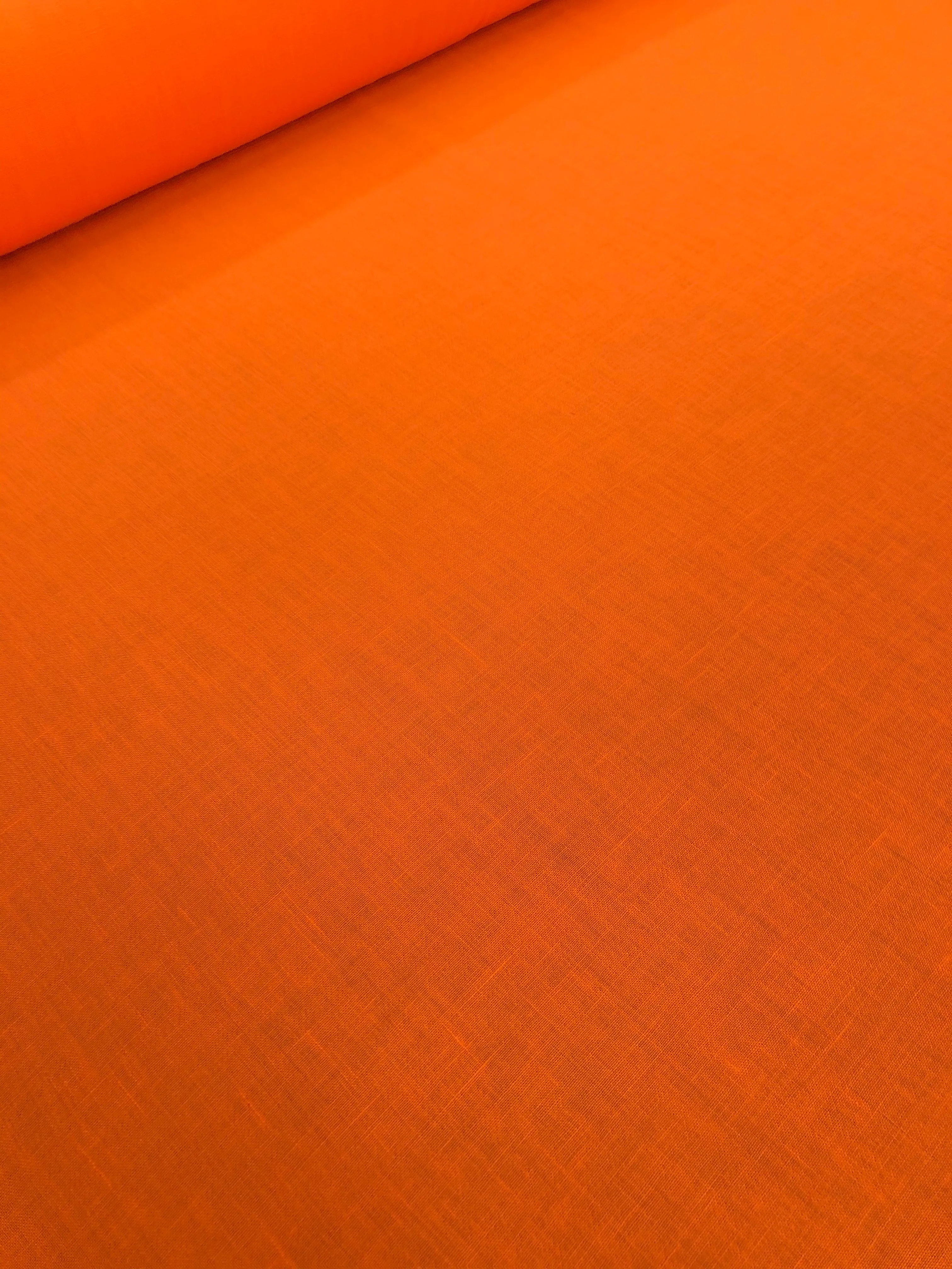 Capri Linen - Red Orange