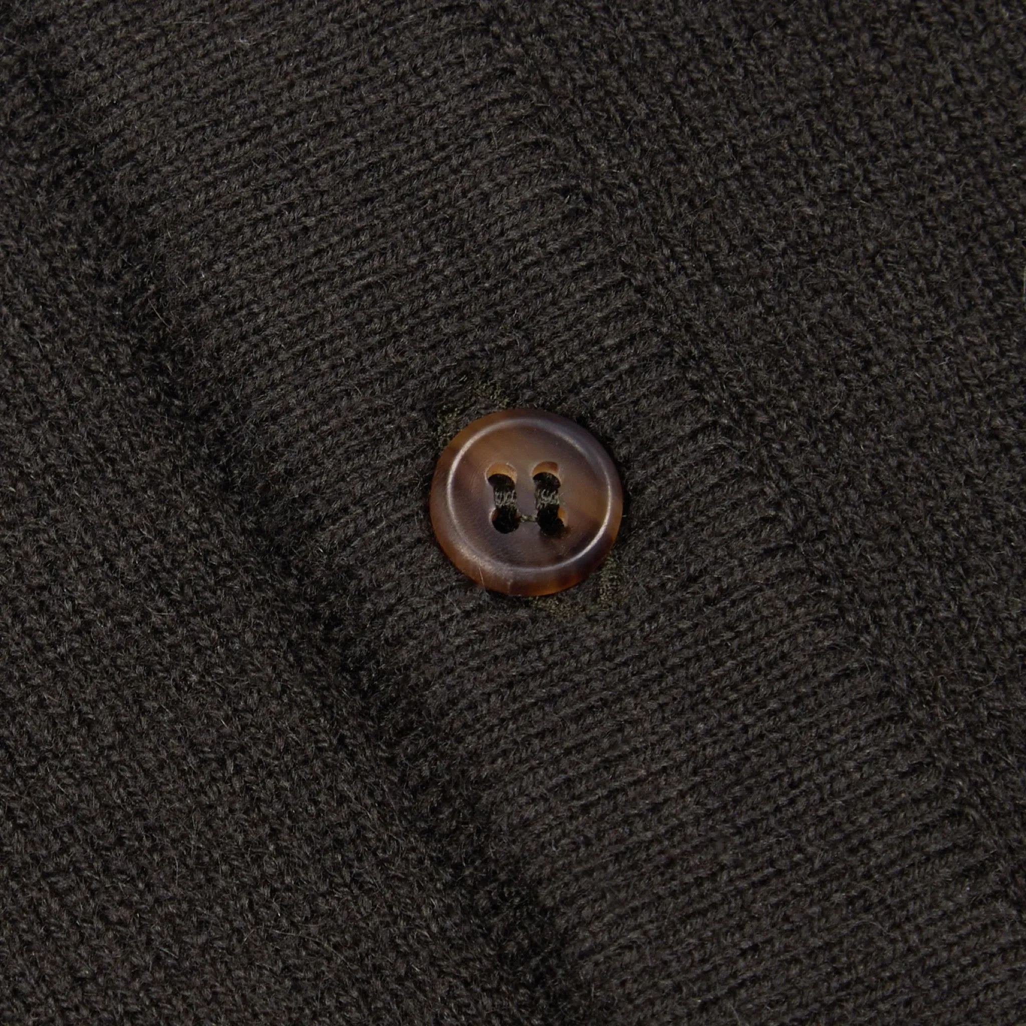 Cashmere shirt cardigan in dark olive