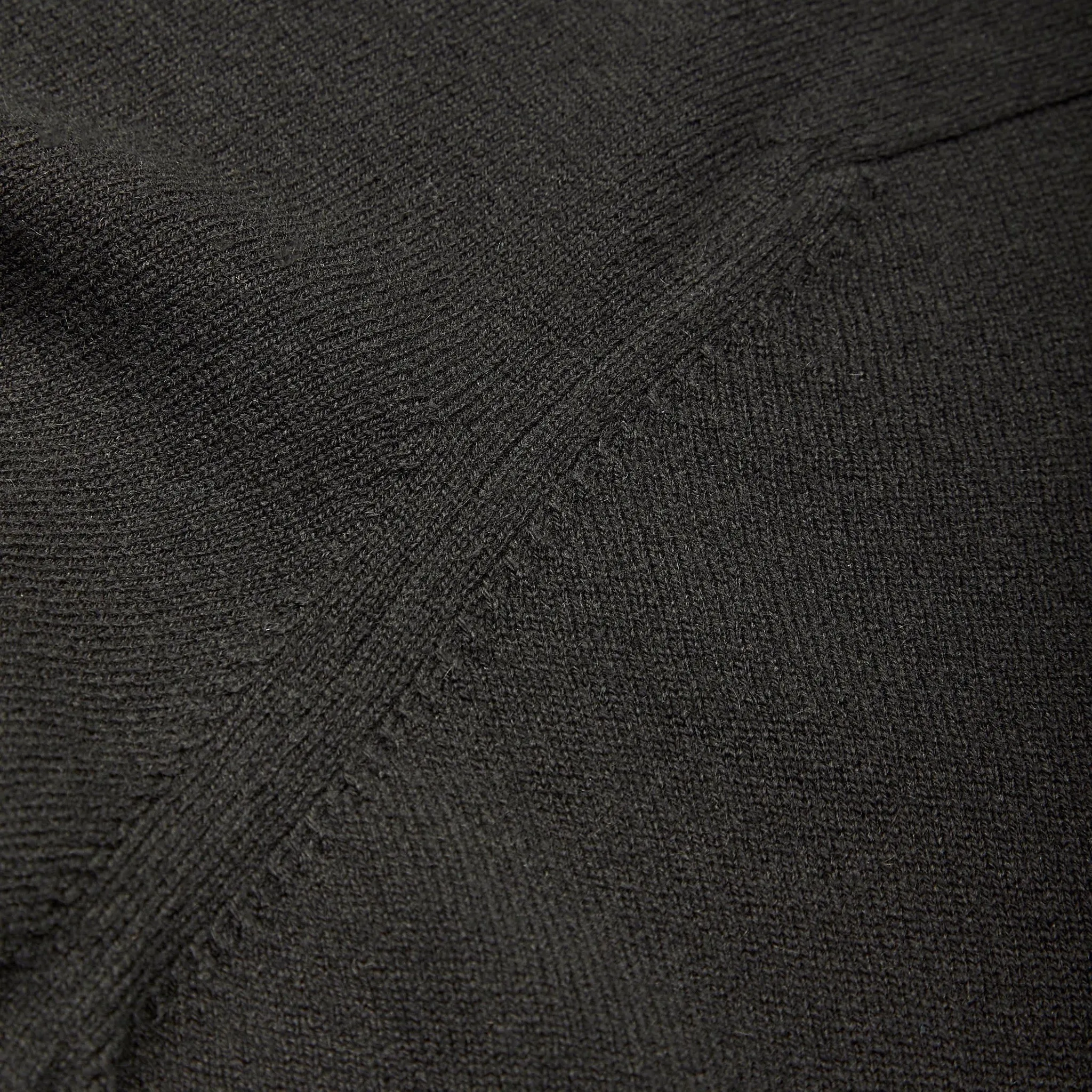 Cashmere shirt cardigan in dark olive