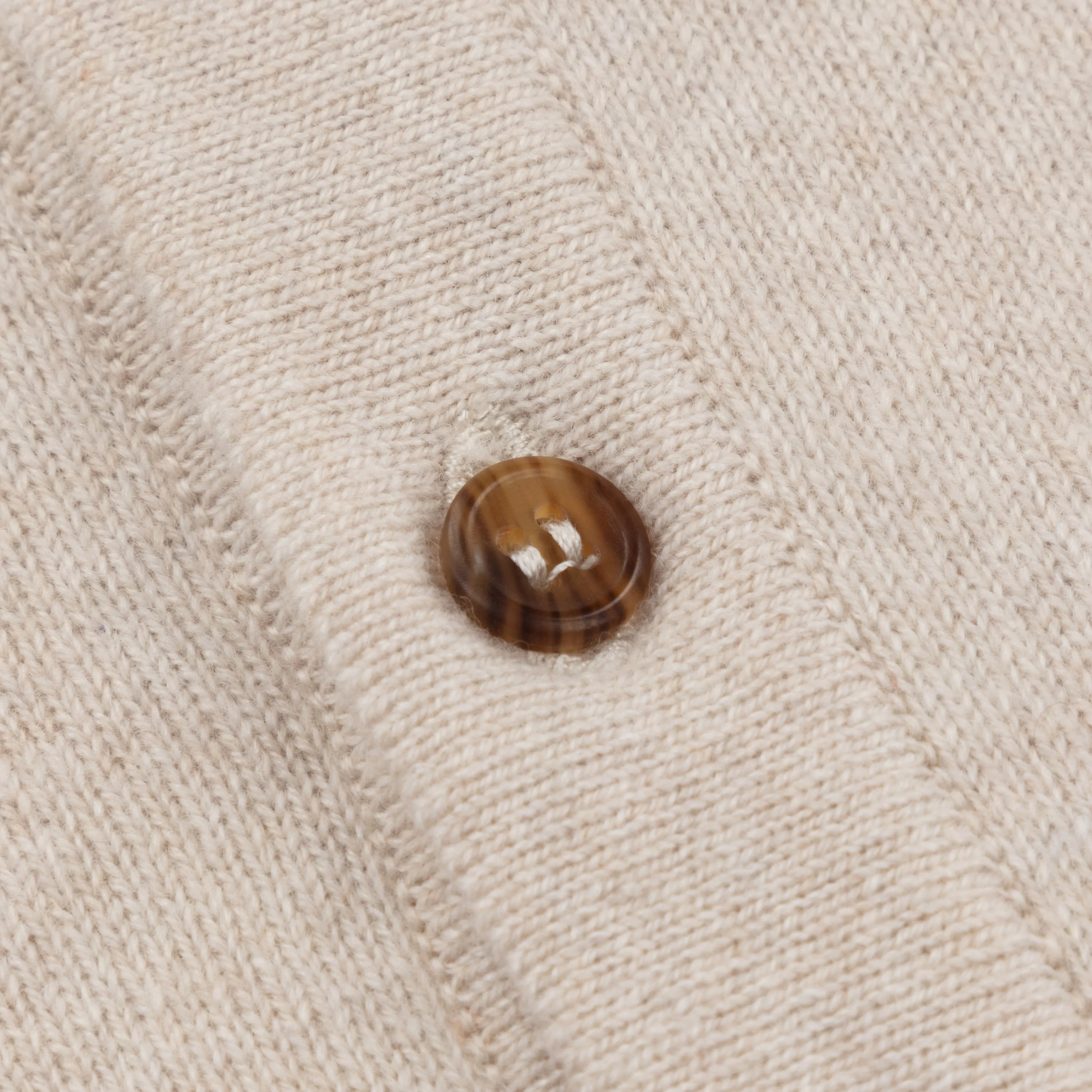 Cashmere shirt cardigan in oatmeal