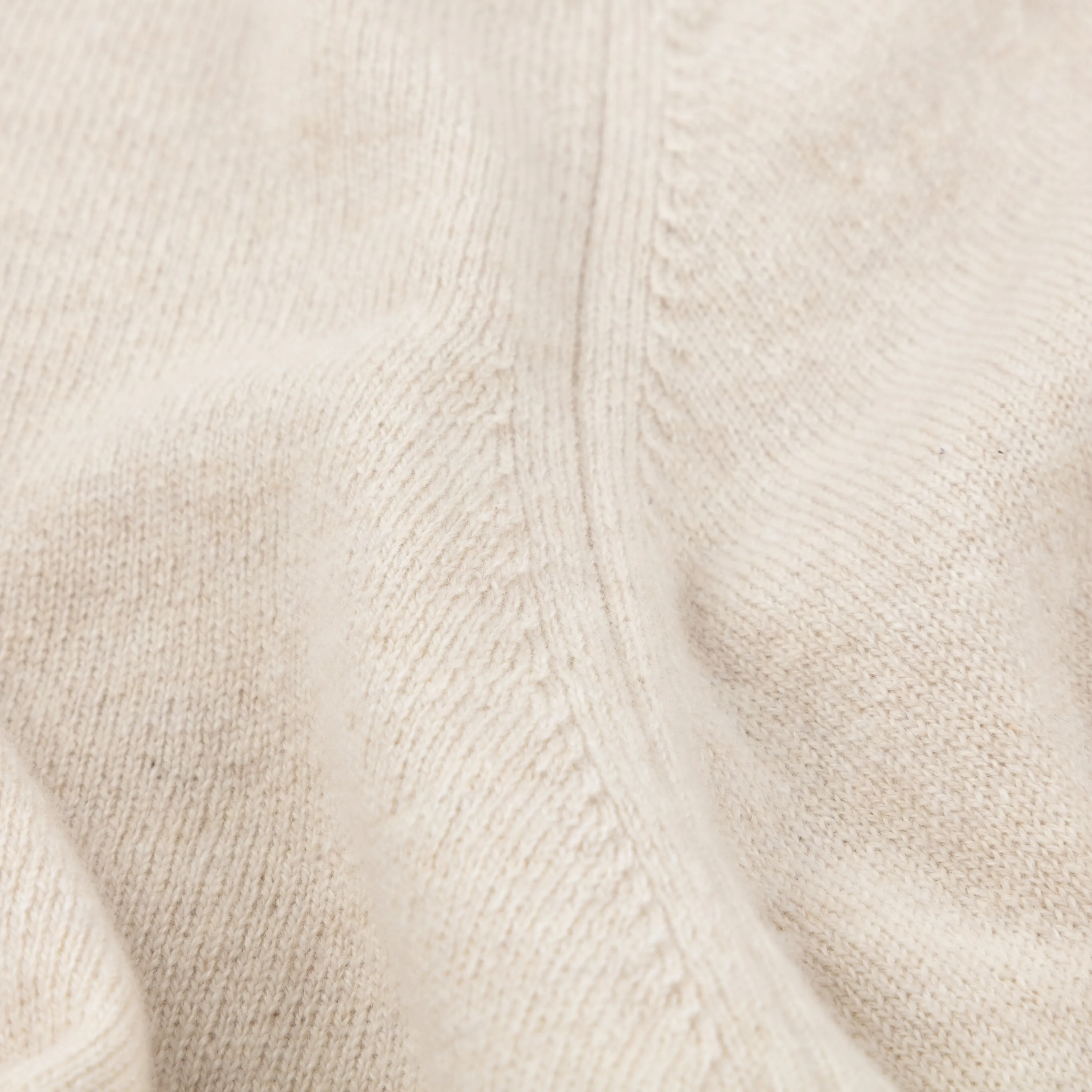 Cashmere shirt cardigan in oatmeal