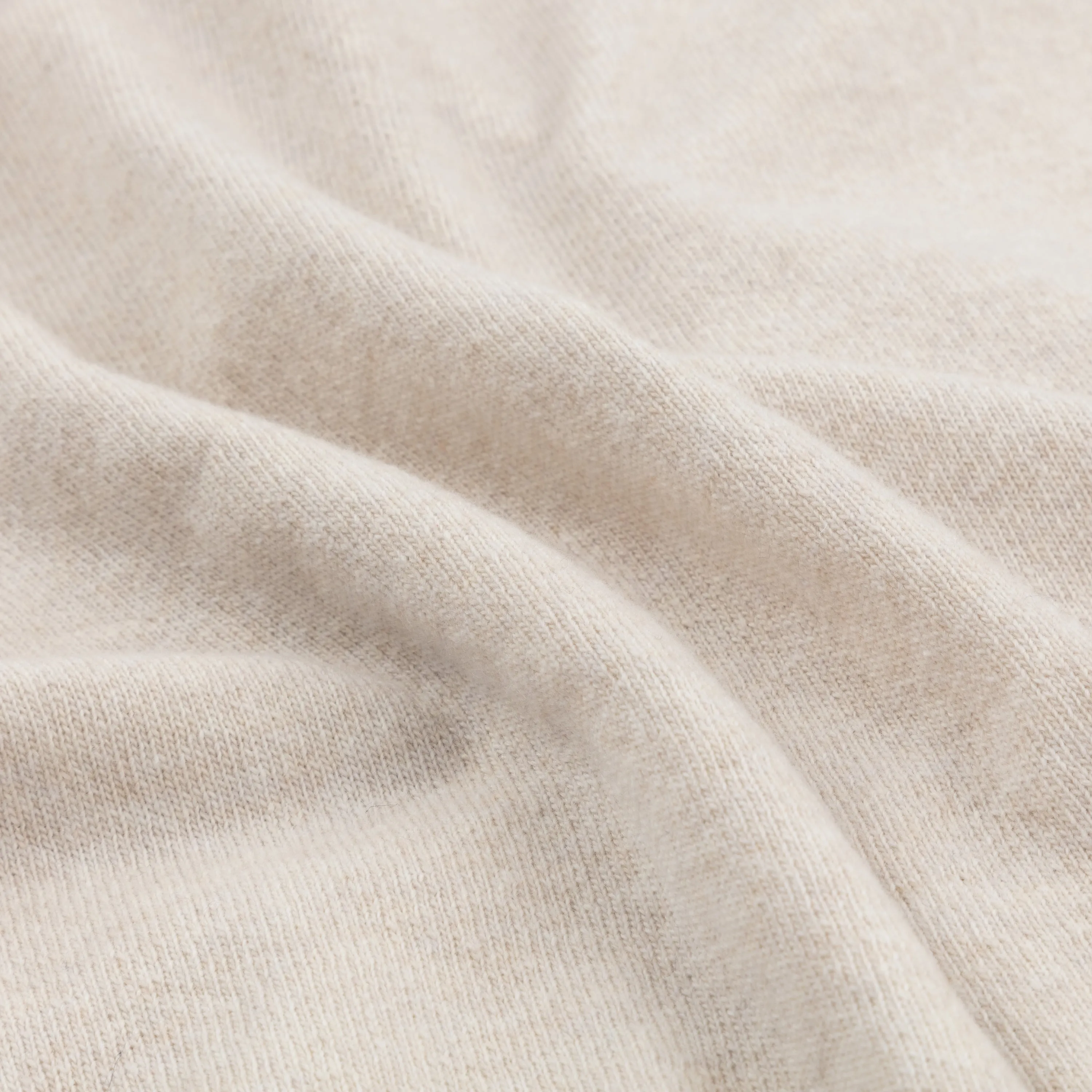 Cashmere shirt cardigan in oatmeal