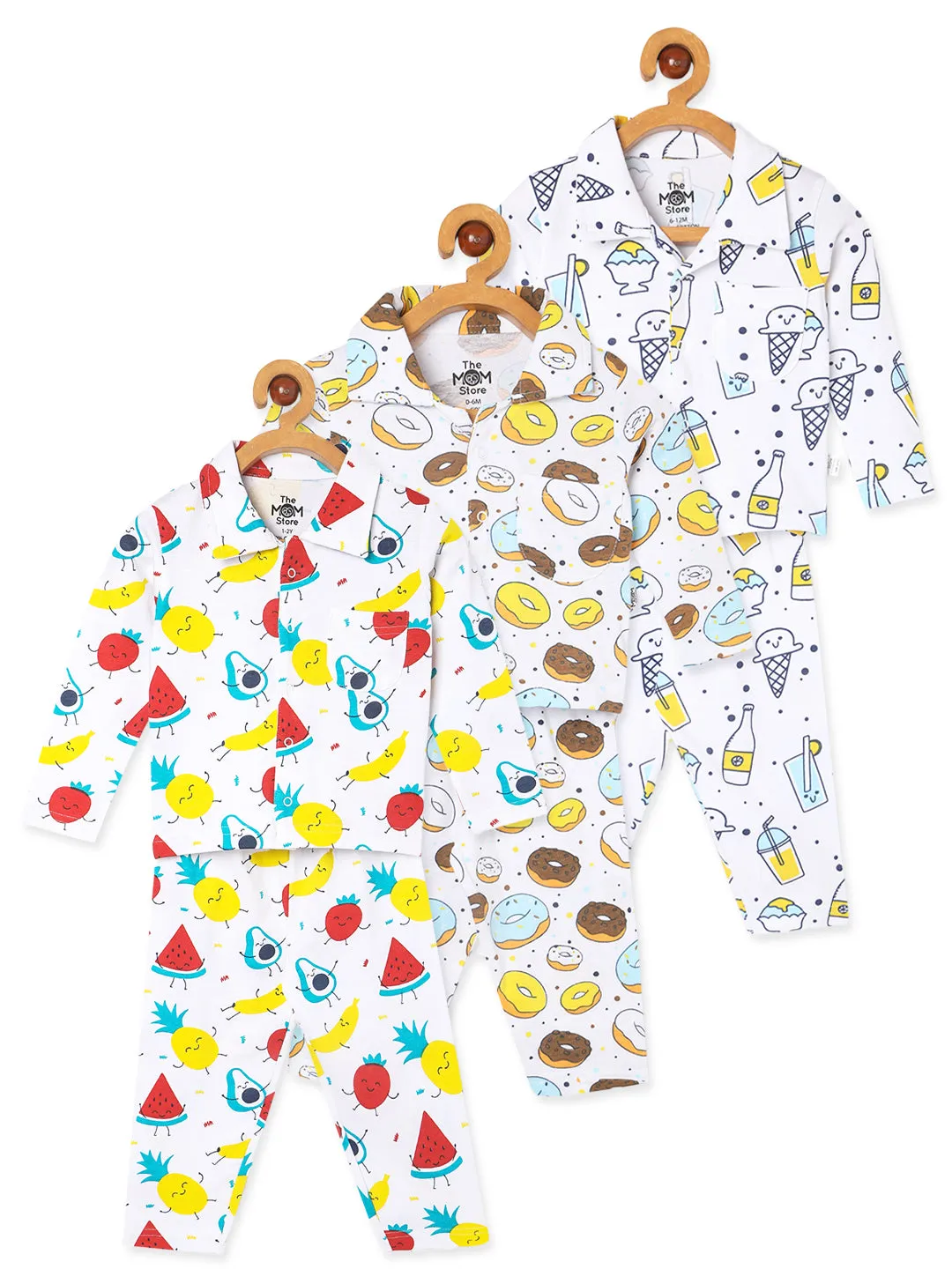 Combo of 3 Baby Pajama Sets - Option A