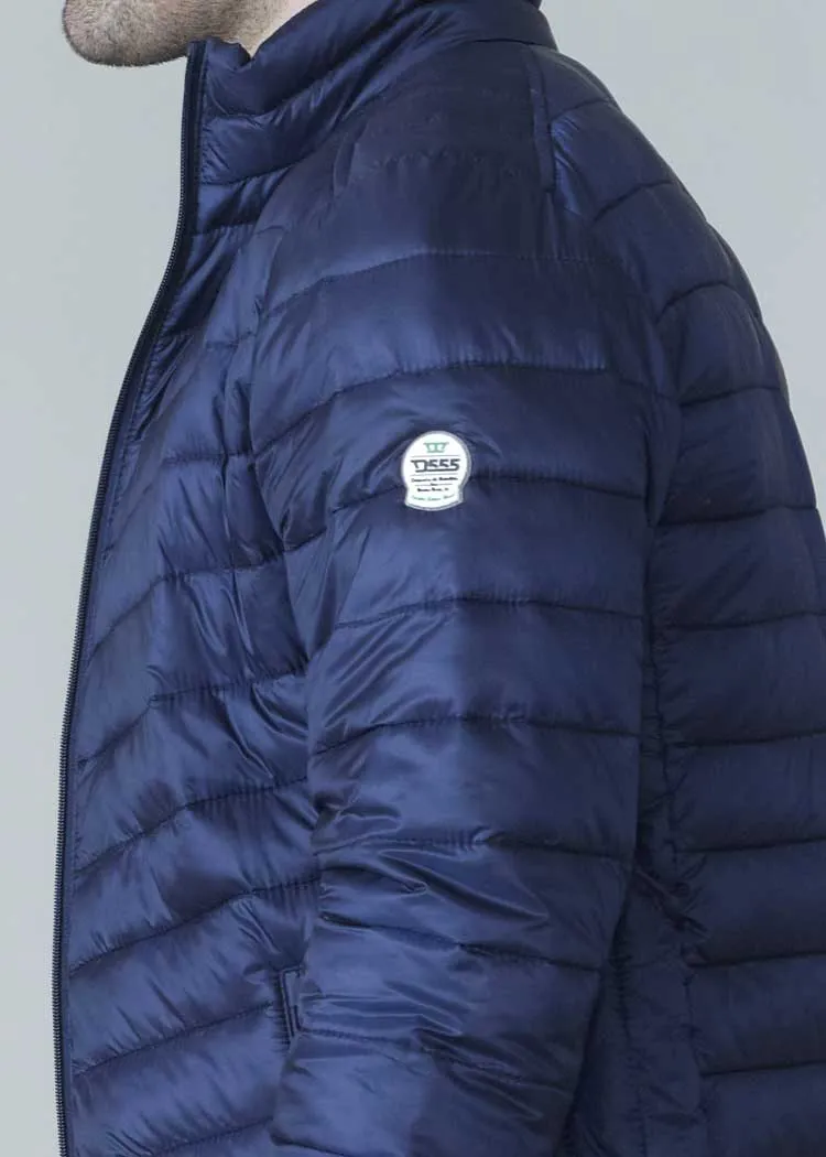 D555 Duke Bastian Faux Down Round Neck Puffa Jacket K