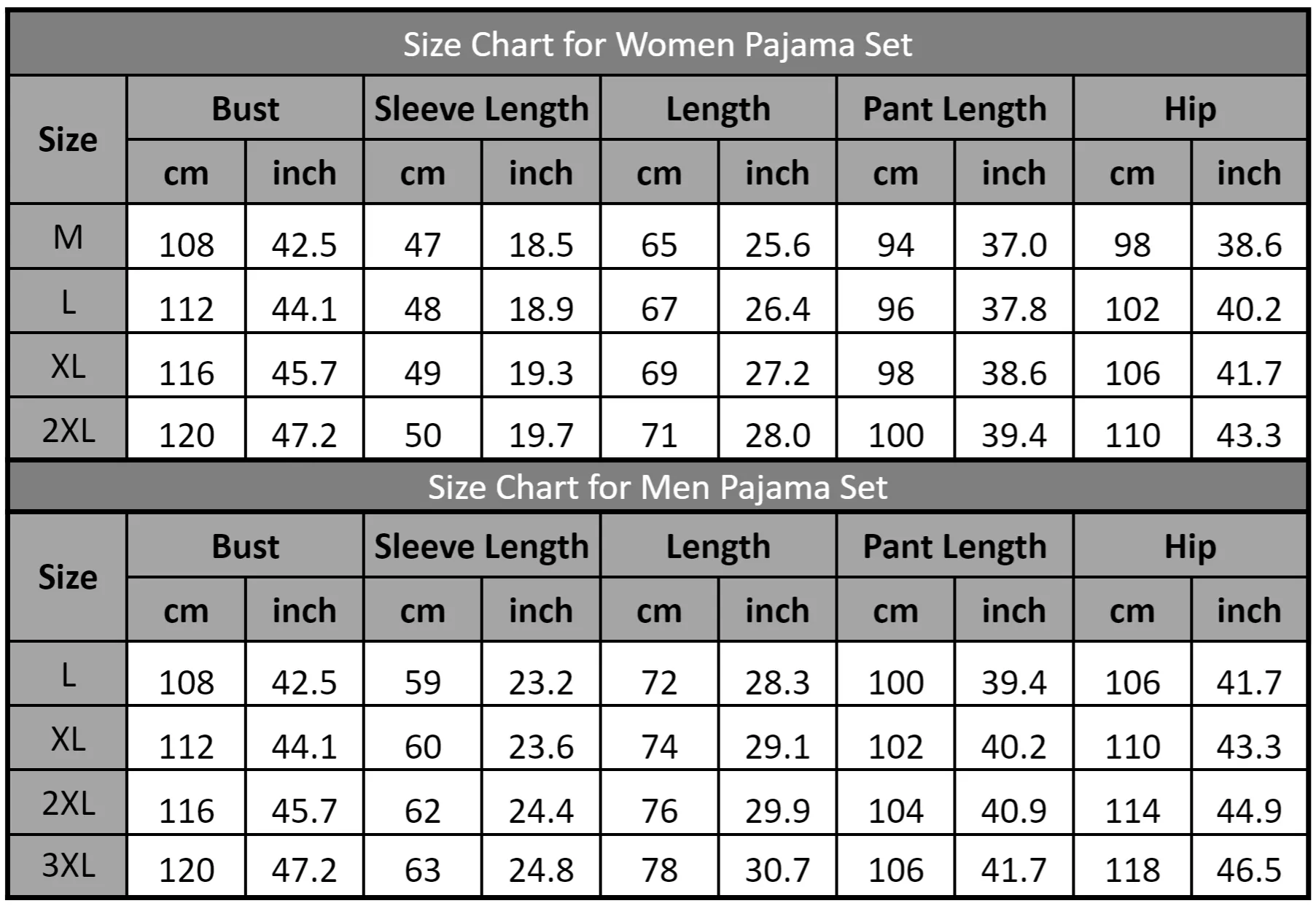 Dachshund Print Cotton Pajama Set for Men/ Women
