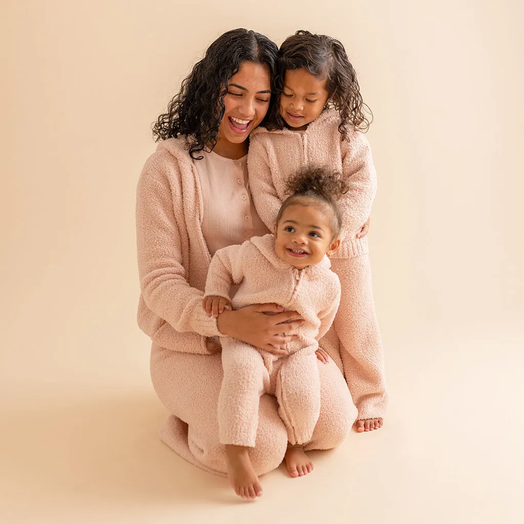 Dusty Blush Cuddle Zip Hoodie