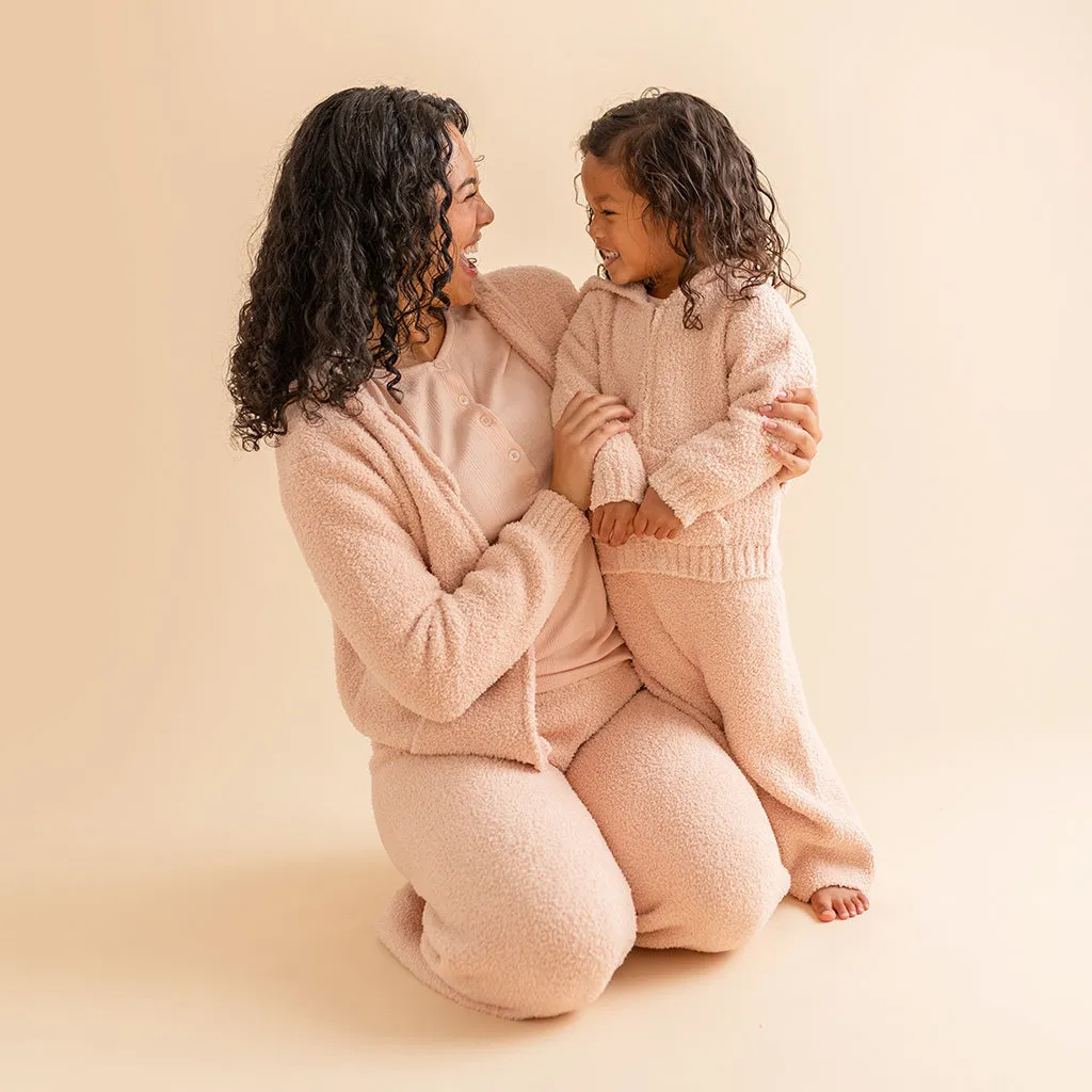 Dusty Blush Cuddle Zip Hoodie