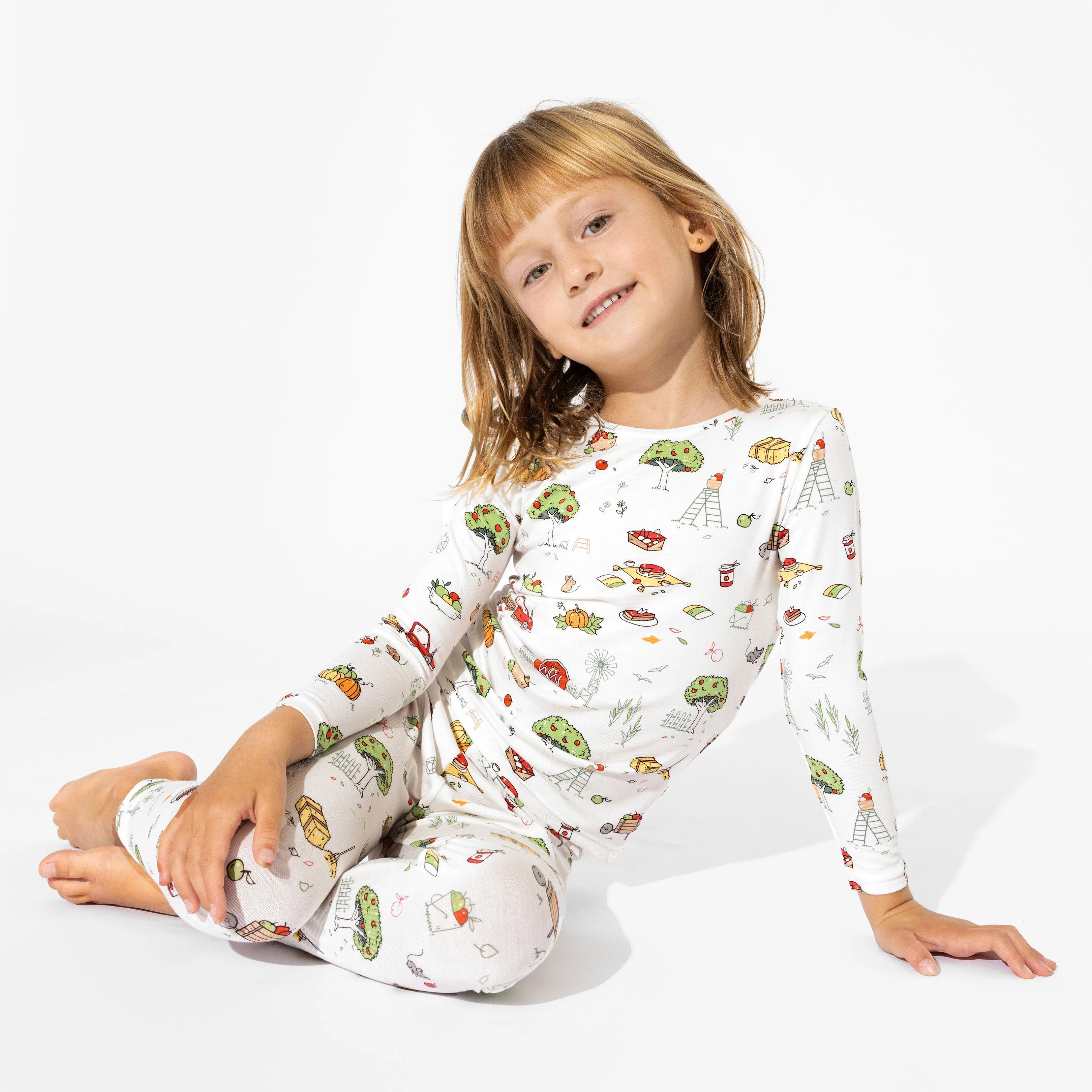 Fall Vibes Bamboo Kids Pajamas
