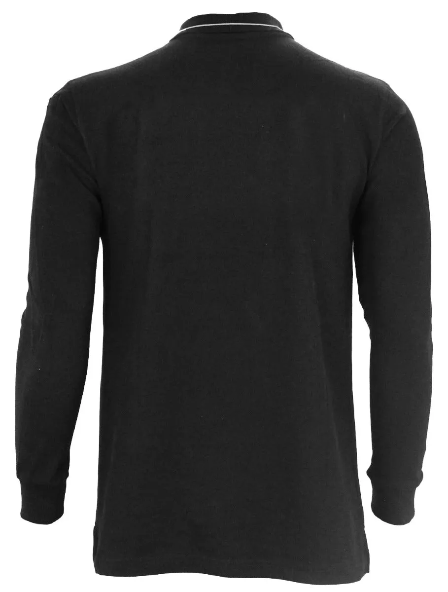 First Class Long Sleeve Polycotton Tactical Stripe Polo Shirts