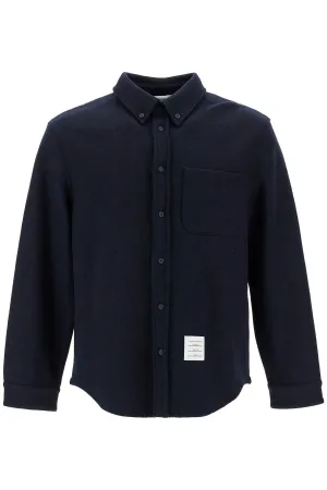 HERRINGBONE WOOL BLEND OVERSHIRT