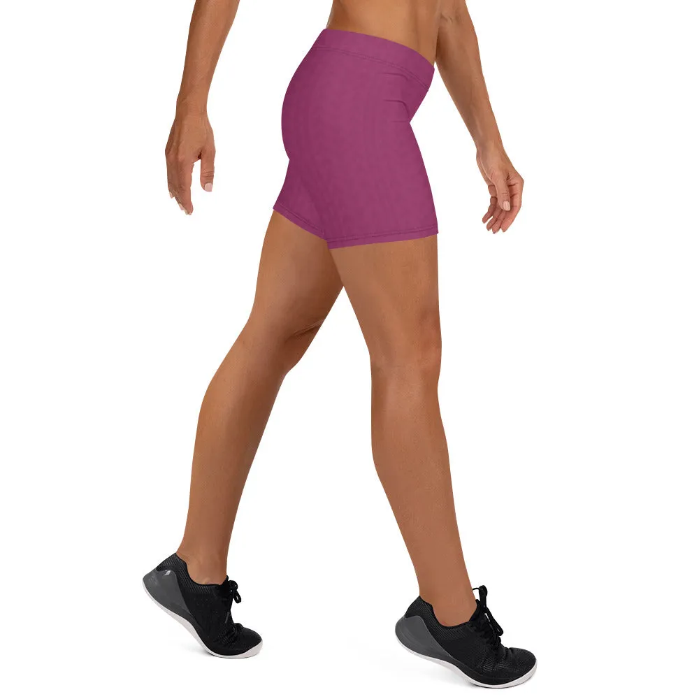 Hibiscus Purple Low Waist Shorts