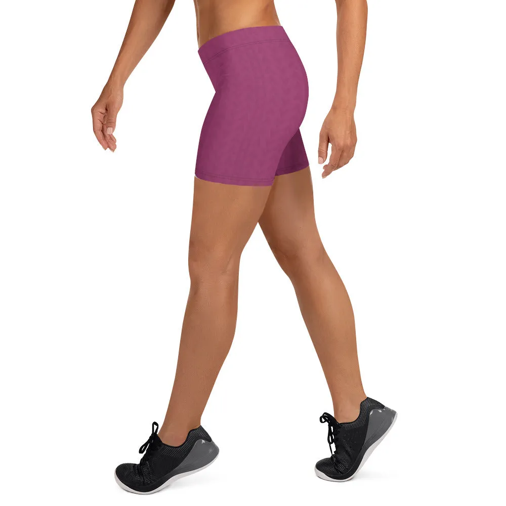Hibiscus Purple Low Waist Shorts