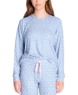 Insomniax Butter Jersey Long Sleeve Crewneck Pajama Top, Size XL