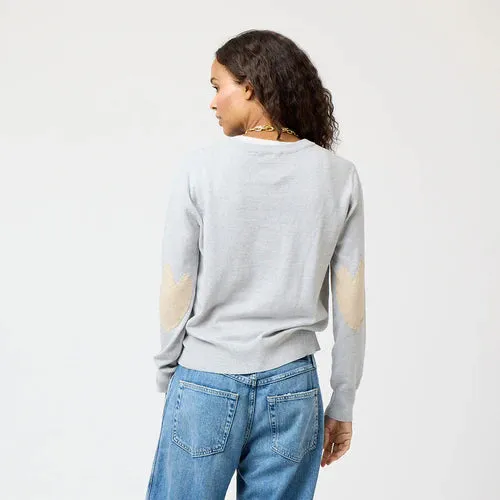 Kerri Rosenthal Patchwork Cotton Pullover, Silver Fox