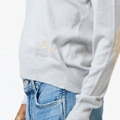 Kerri Rosenthal Patchwork Cotton Pullover, Silver Fox