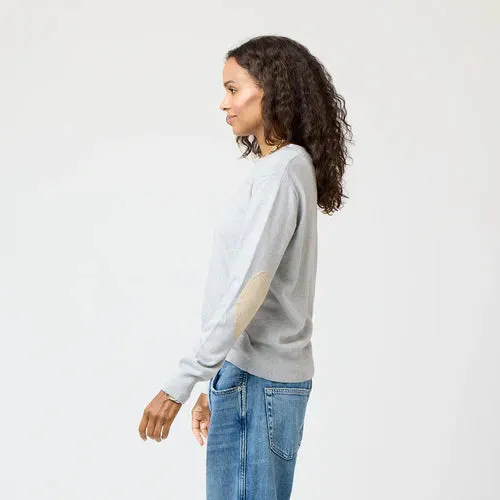 Kerri Rosenthal Patchwork Cotton Pullover, Silver Fox
