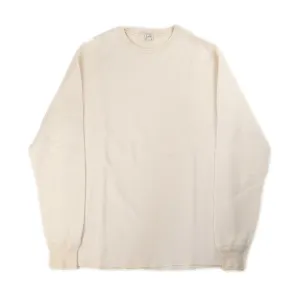 Loop & Weft Classic Royal Rib Knit Crewneck Thermal (Ivory)