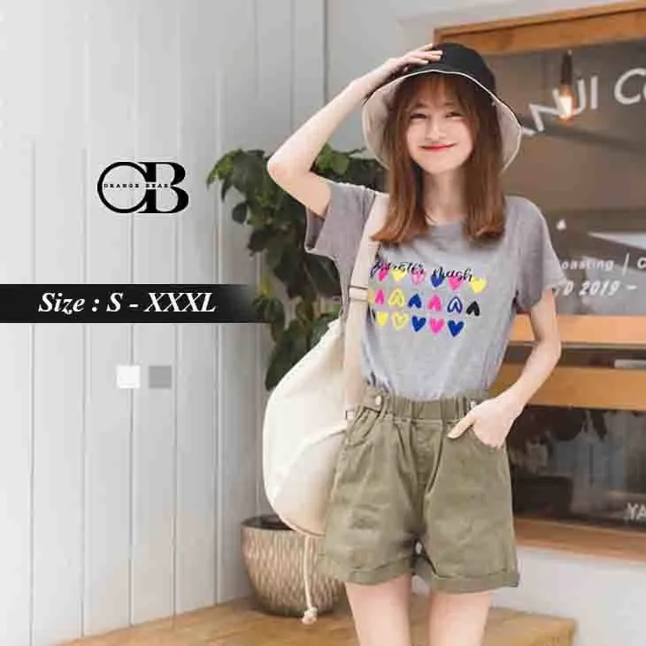 LOVE PICTURE COTTON TOPS