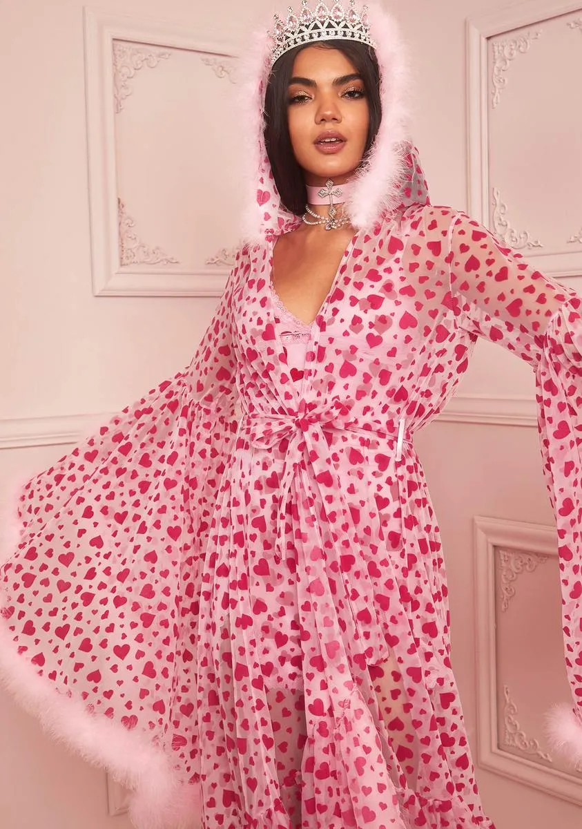 Love Surrounds Me Marabou Robe