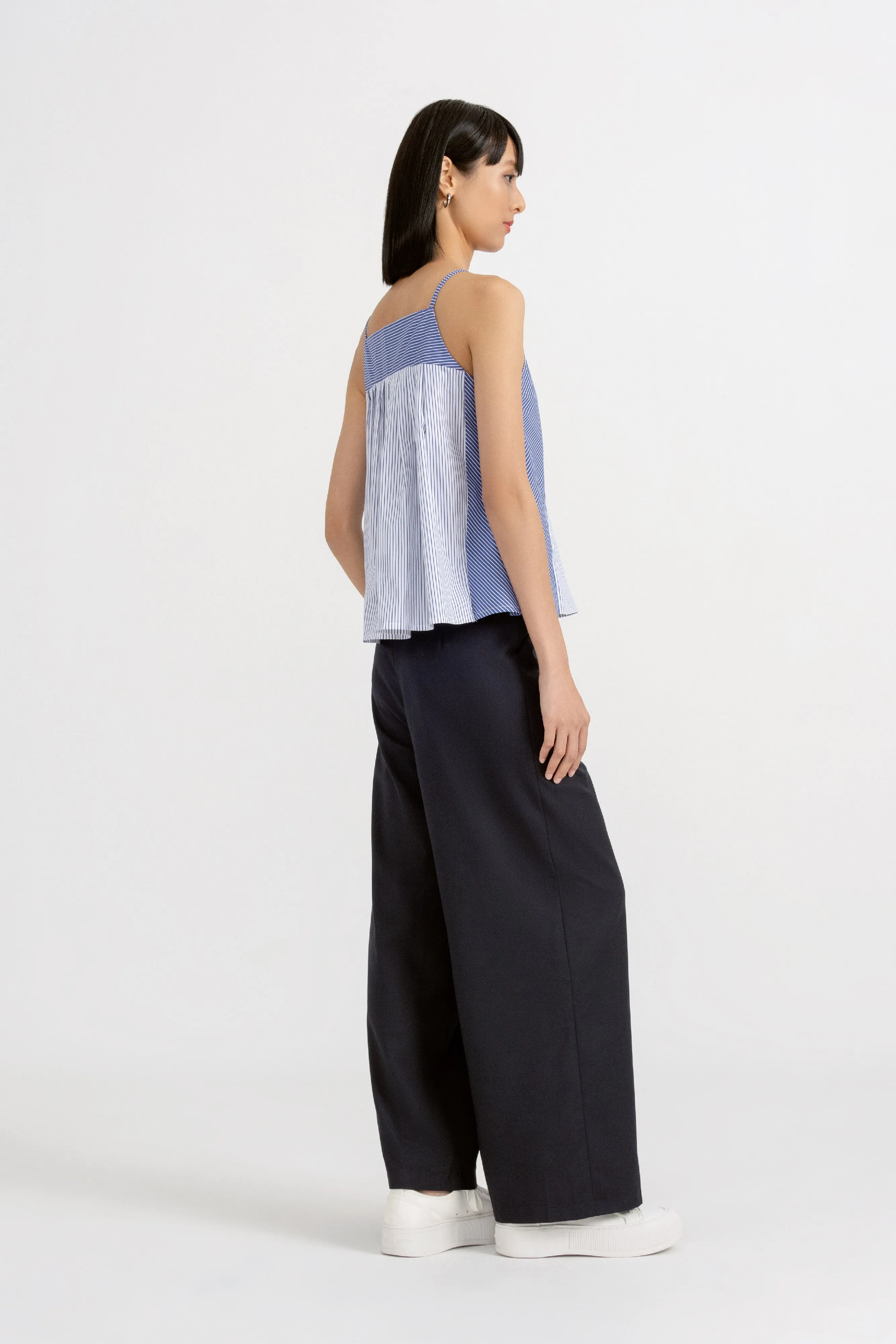 Lucille Contrast Panel Stripe Top