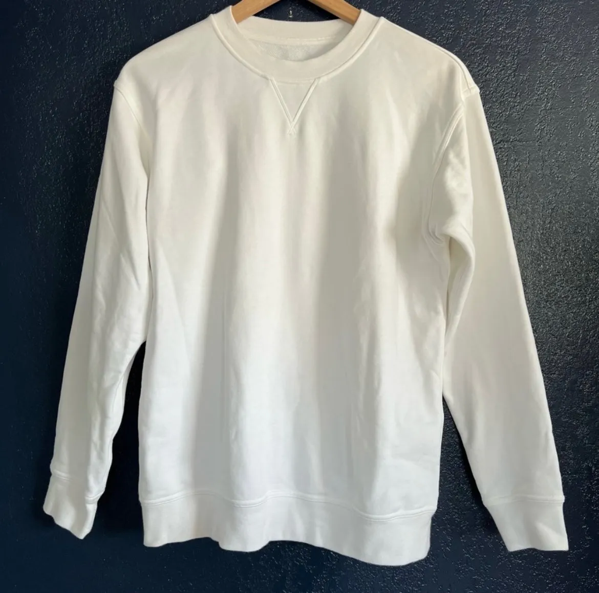 Lululemon White Crewneck Pullover Sweater