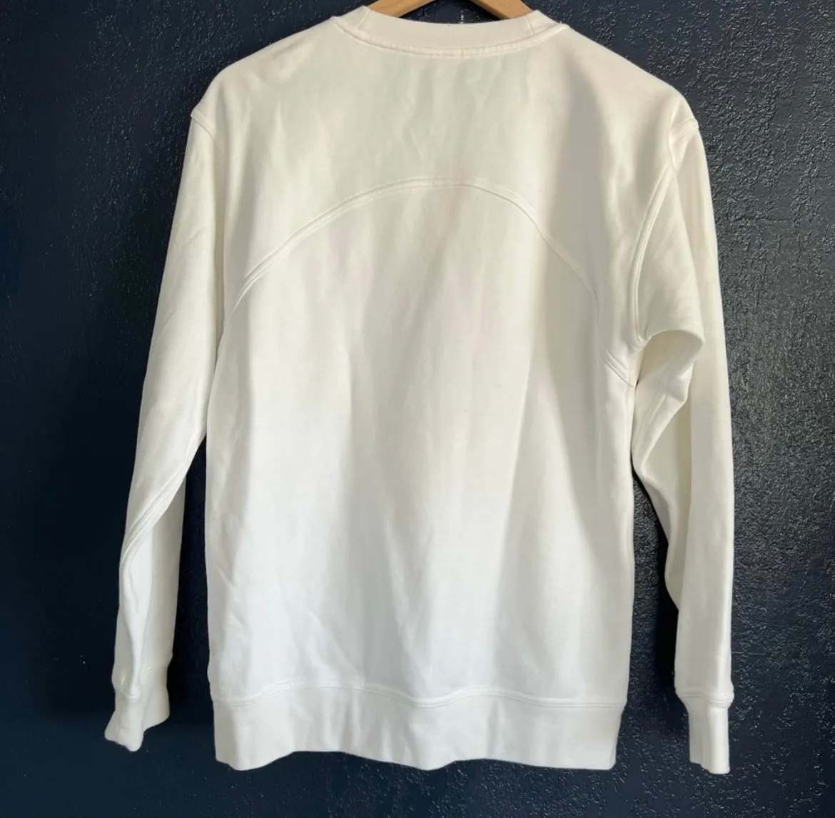 Lululemon White Crewneck Pullover Sweater