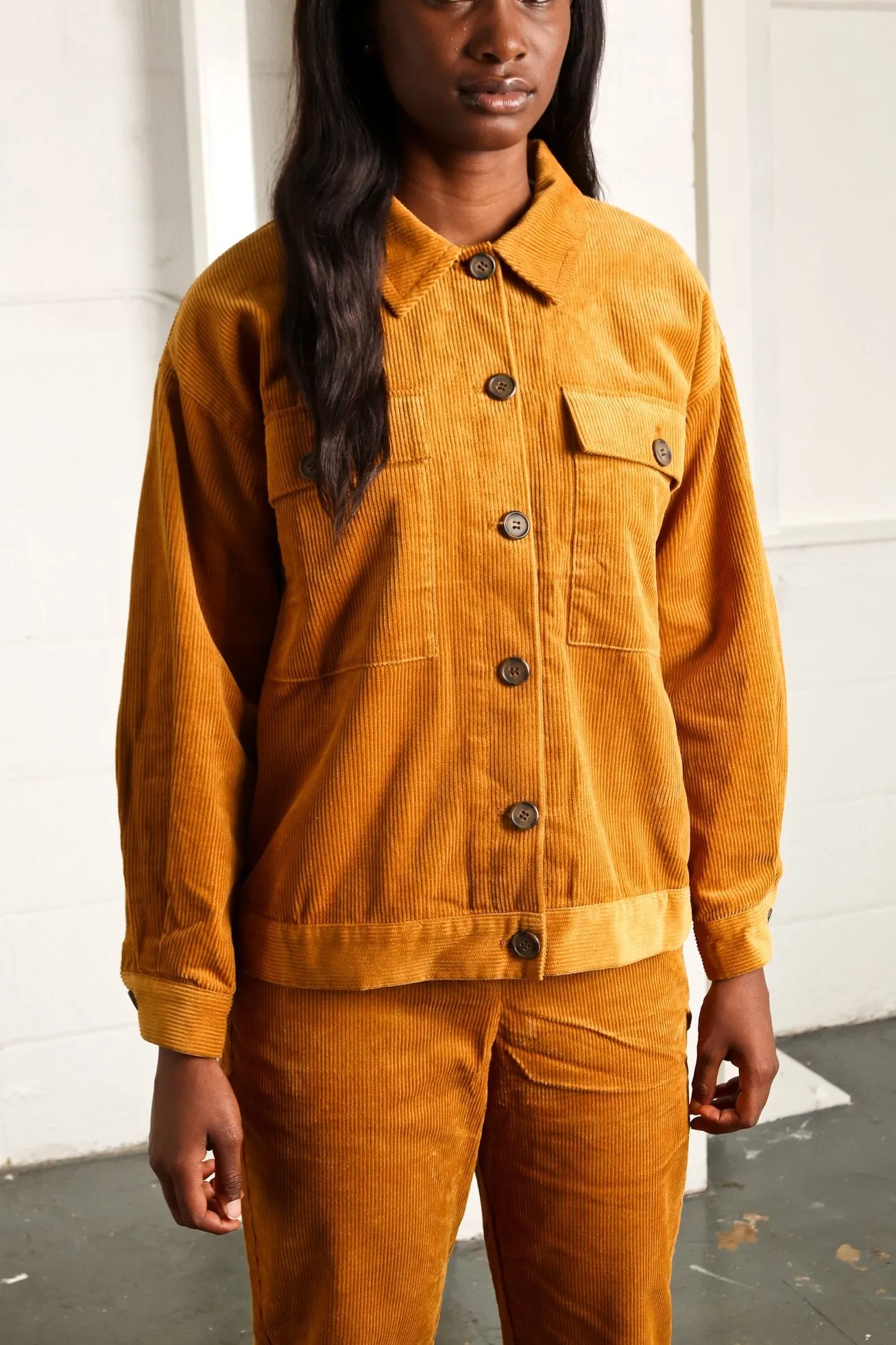 Manchester Cord Jacket - Mustard