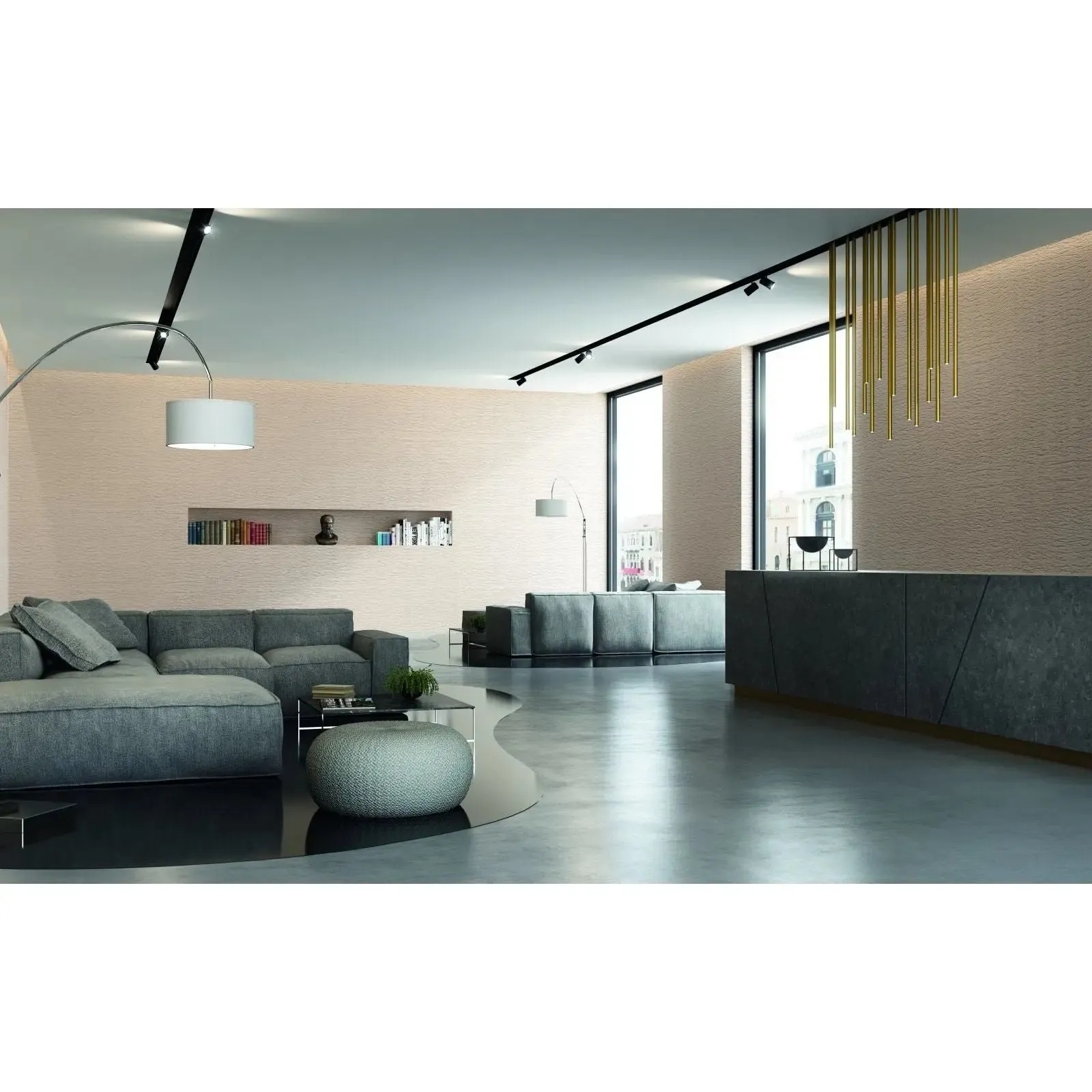 MARMO ANTICO - Mineral Lime Textured Grain Plaster by San Marco