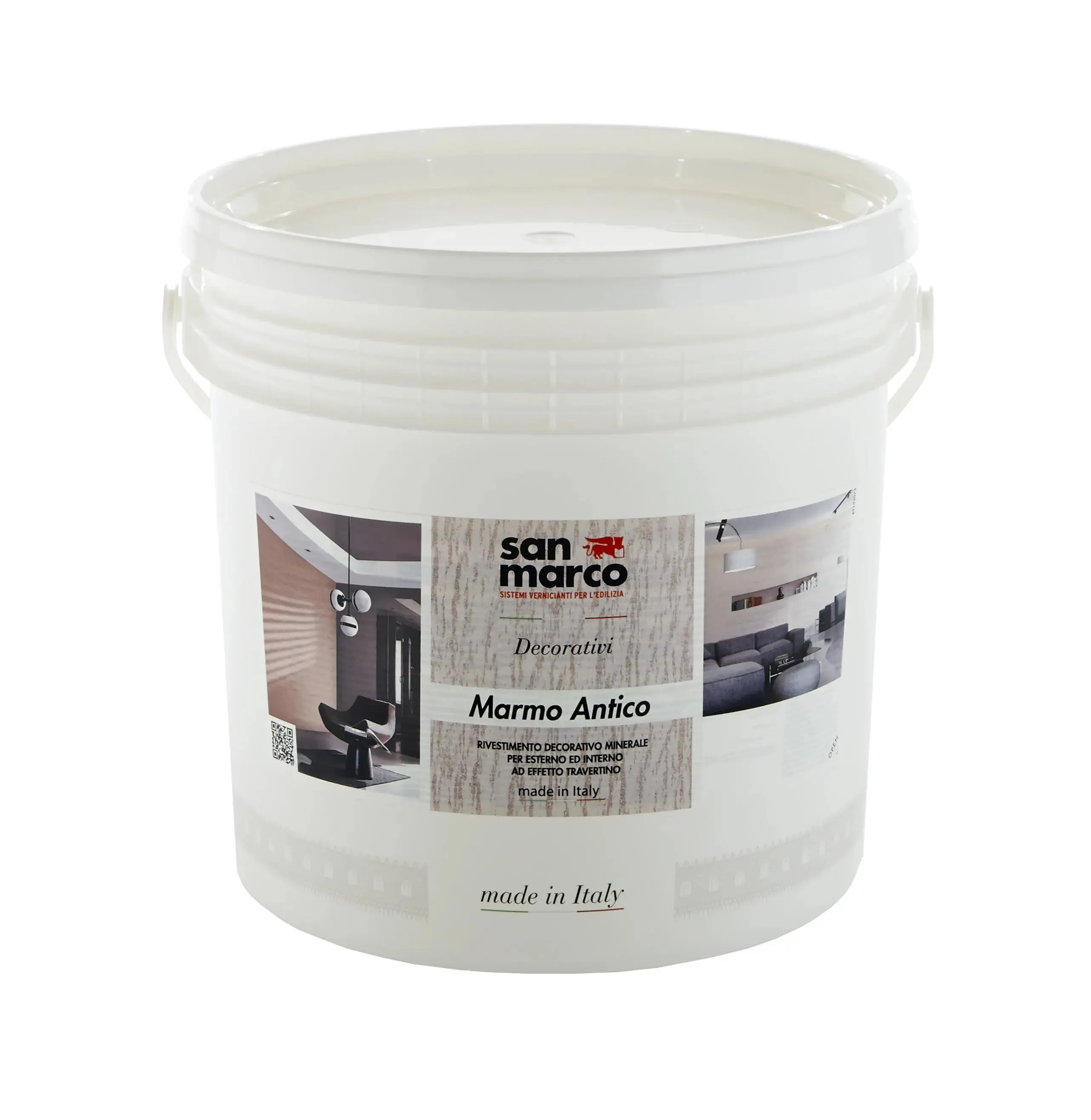 MARMO ANTICO - Mineral Lime Textured Grain Plaster by San Marco