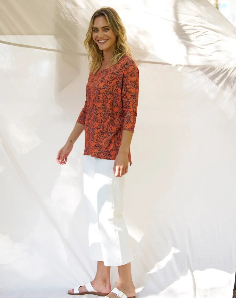 Milan Top - Animal Print