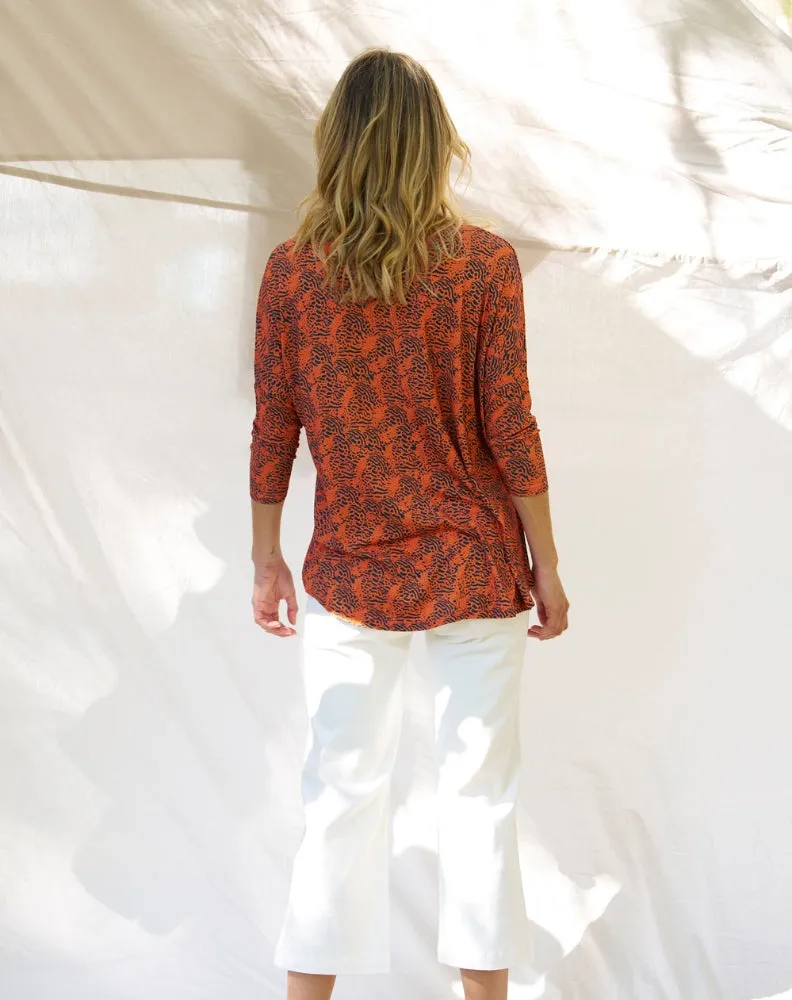 Milan Top - Animal Print