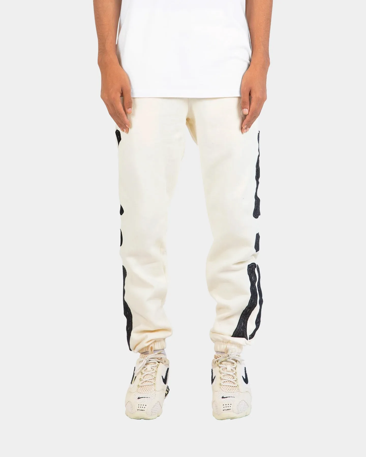 MNML Skeleton Sweat Pants Off White