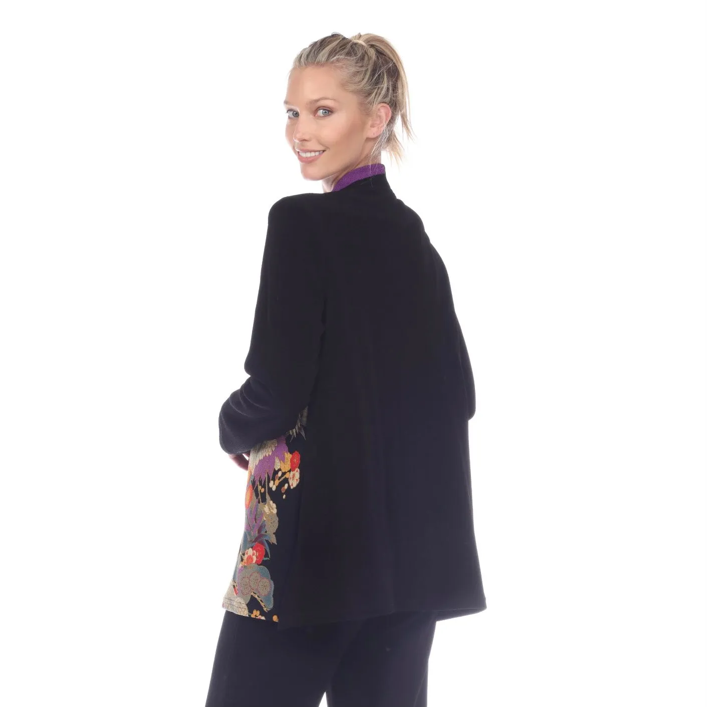 Moonlight Crane-Print Jacket - CM-106 - Sizes S & M