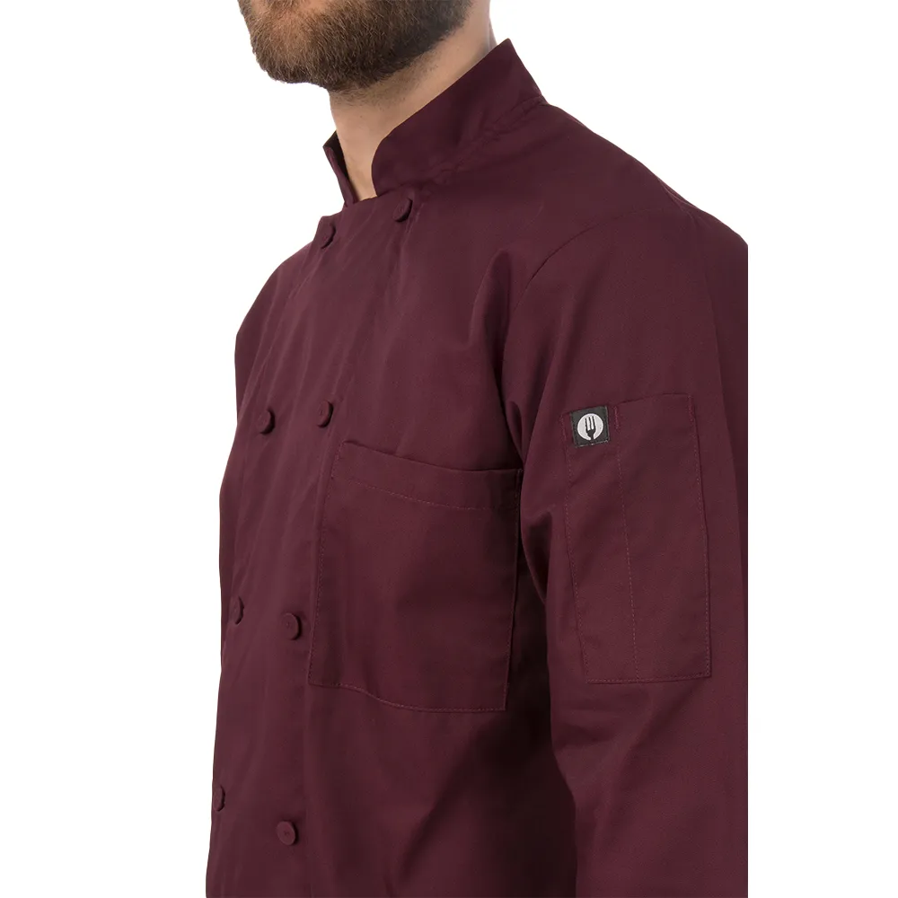 MOROCCO CHEF COAT - Merlot
