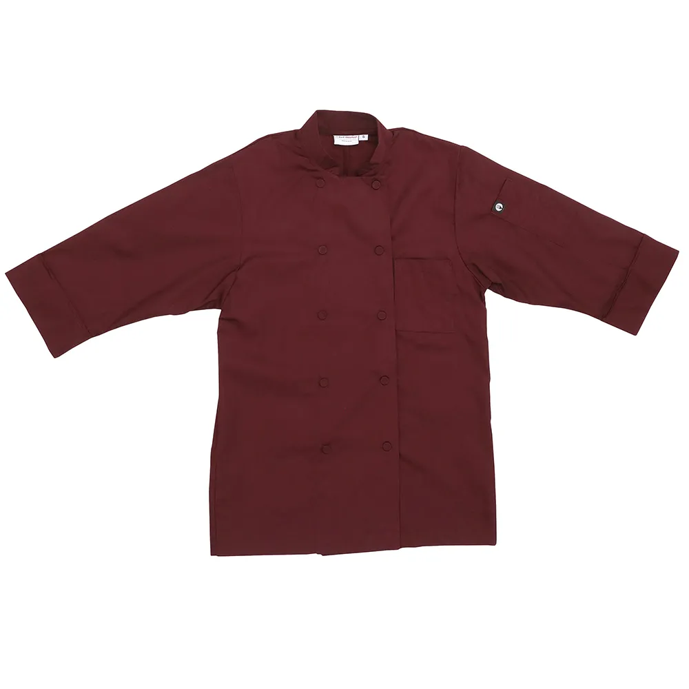 MOROCCO CHEF COAT - Merlot