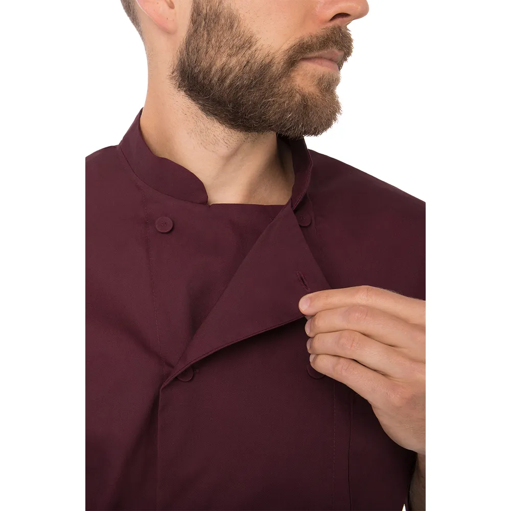 MOROCCO CHEF COAT - Merlot