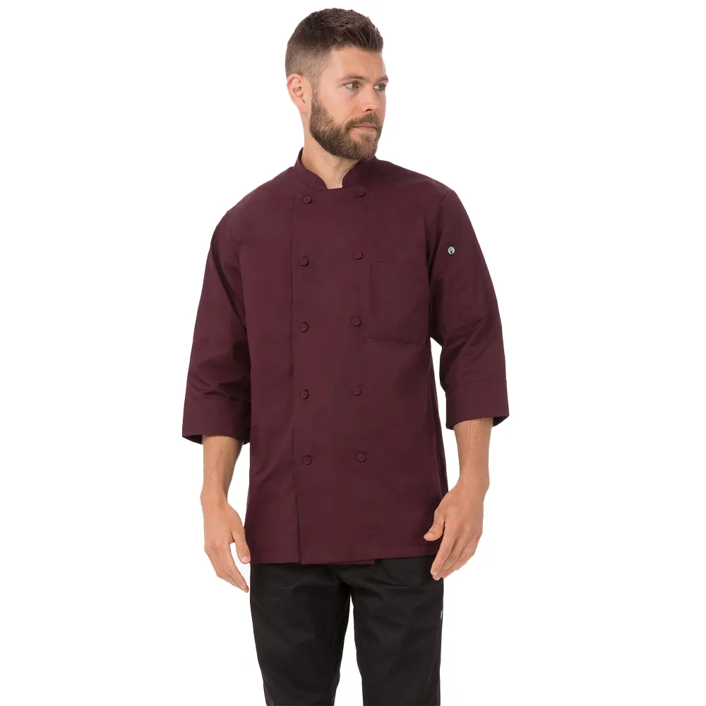 MOROCCO CHEF COAT - Merlot