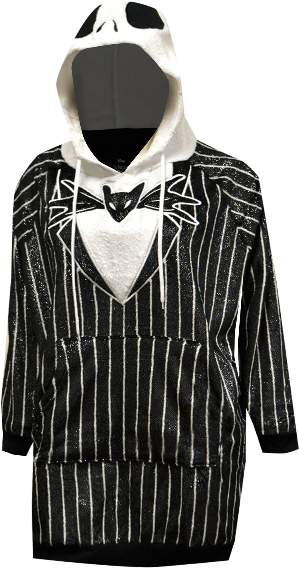 Nightmare Before Christmas Skellington Minky Soft Oversized Hoodie