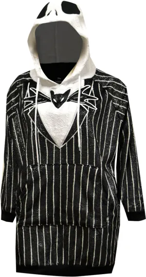 Nightmare Before Christmas Skellington Minky Soft Oversized Hoodie