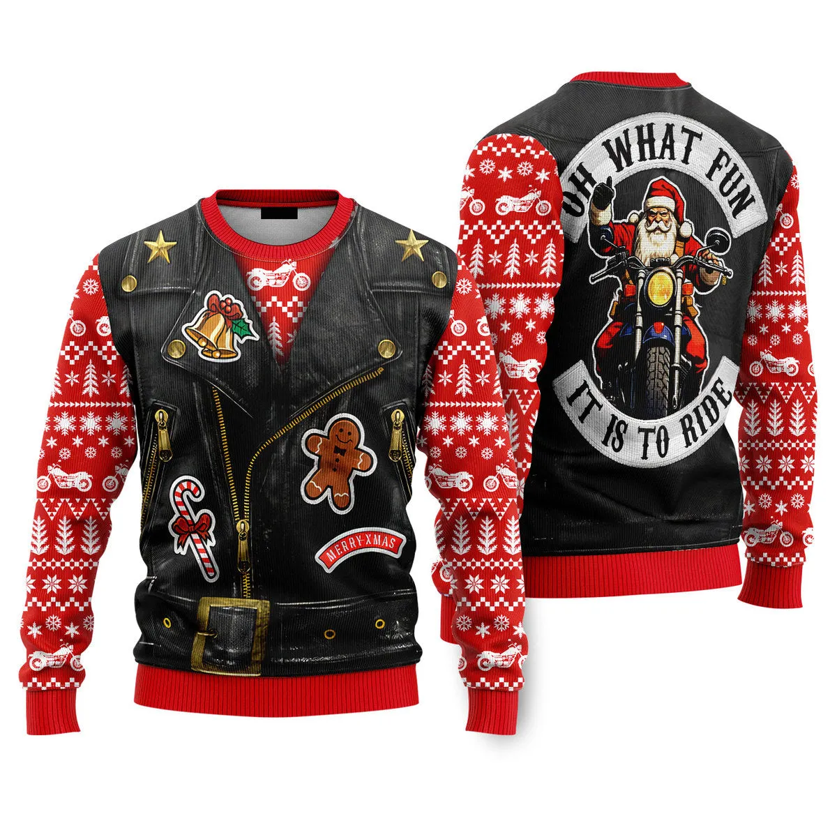 Oh What Fun It Is To Ride Santa Driver Costume Christmas Sweaters For Men & Women