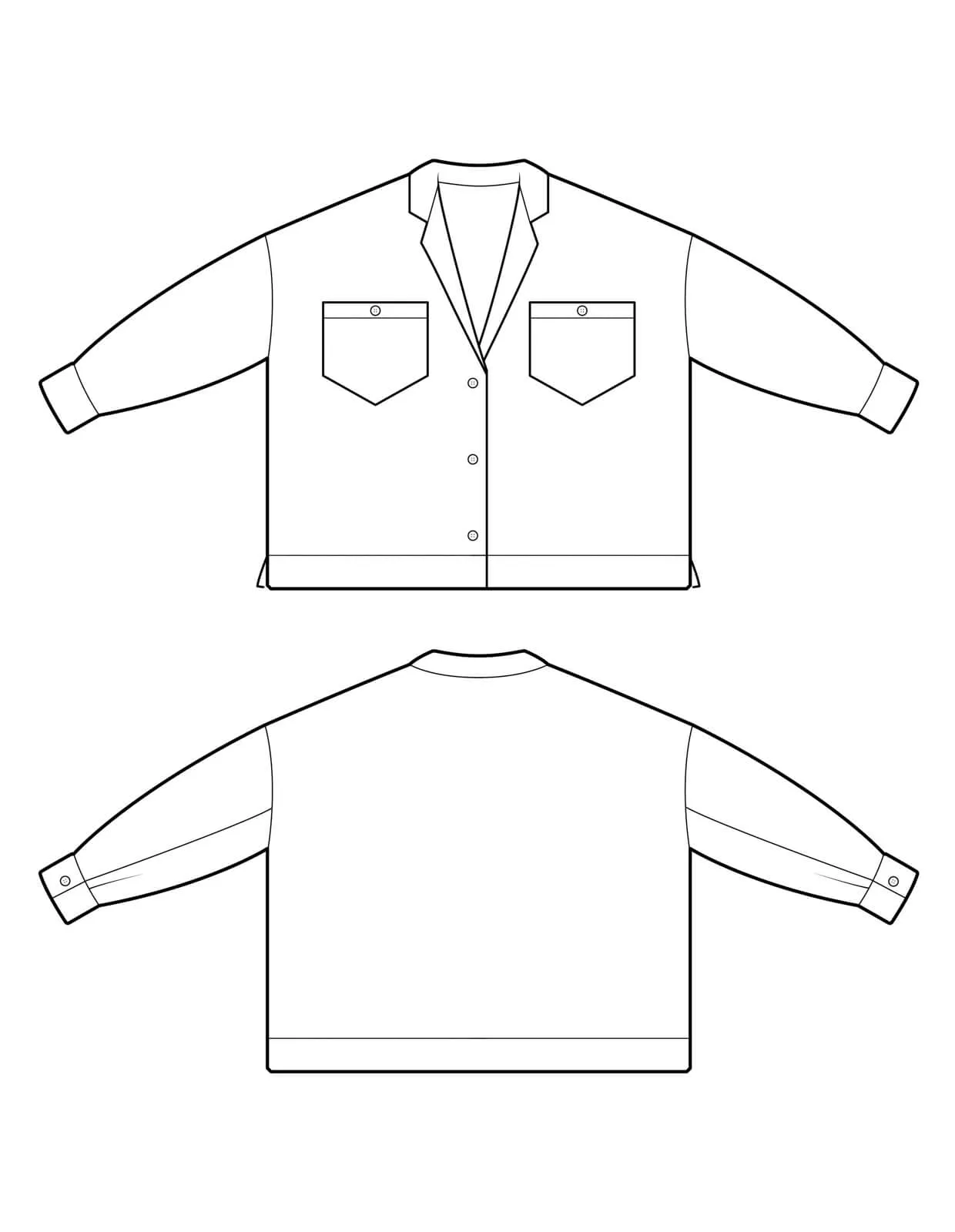 PDF Pattern - Lounge Shirt | The Makers Atelier