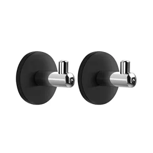 Qinwuwu Magnetic Hooks L-Shaped Stainless Steel Magnet Hooks for Refrigerator BBQ Grill Cruise Magnetic Hooks for Hanging Towel Coat Keys Indoor Outdoor 2 Packs