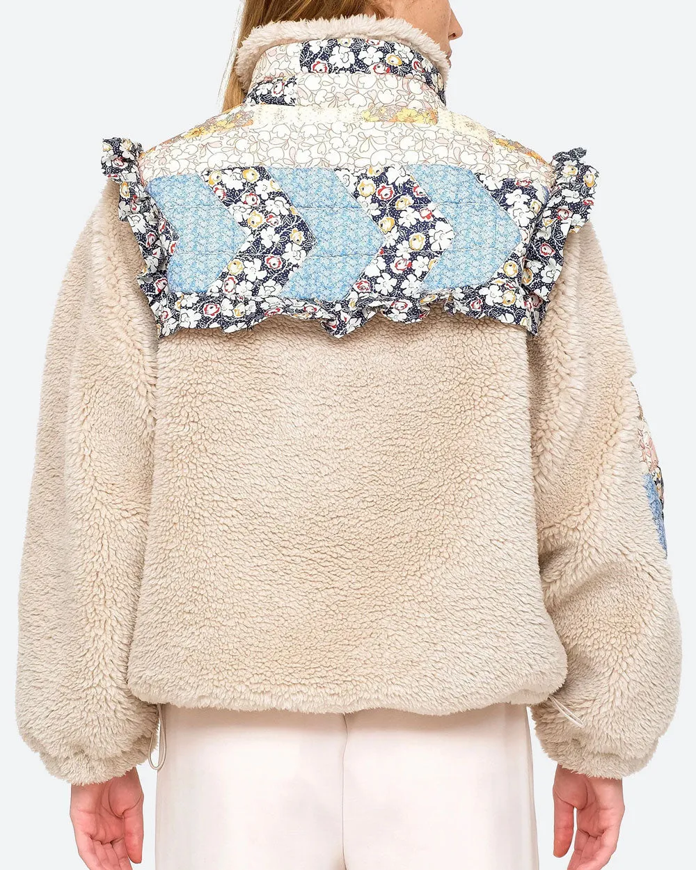 Quilted Patchwork Sydney Quarter Zip Pullover