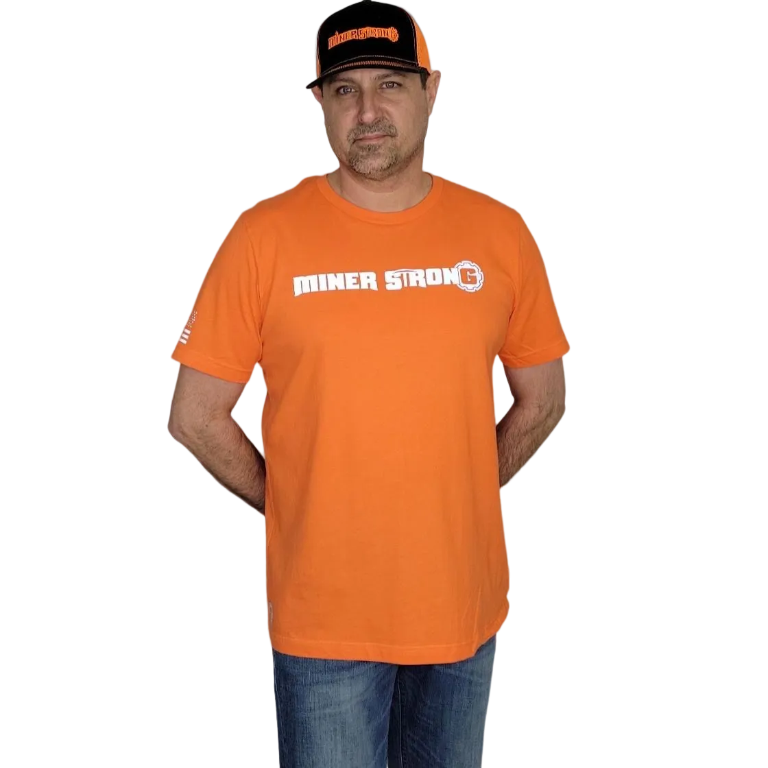 Reflective MSG Men's T-Shirt with Flag Sleeve
